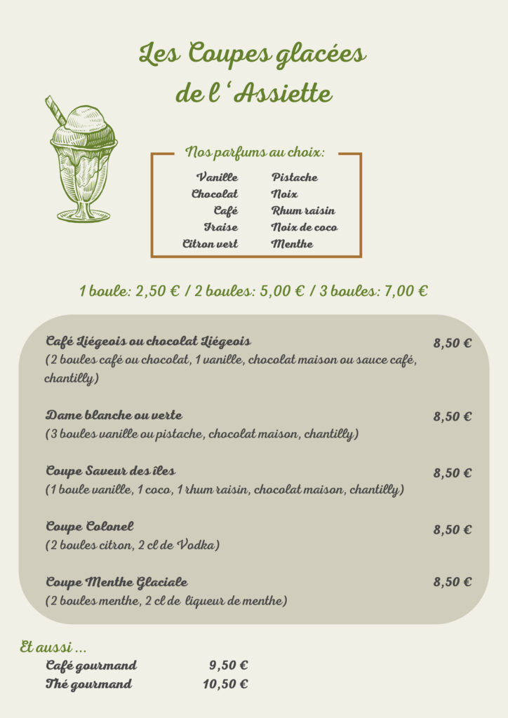 carte d'été restaurant l'assiette sarladaise